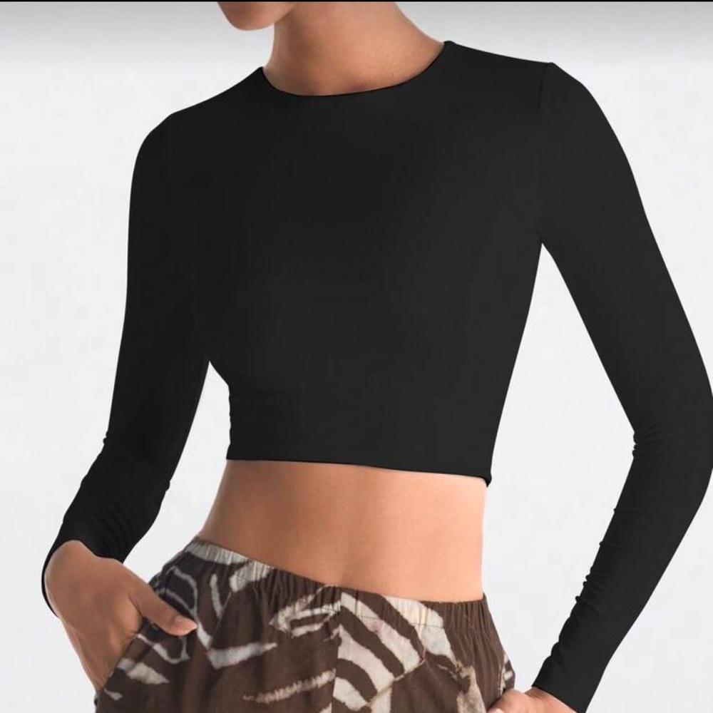 Classic Black Long Sleeve Top